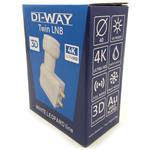 DI-WAY White Leopard Line, twin LNB 0,1dB