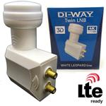 DI-WAY White Leopard Line, twin LNB 0,1dB