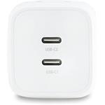 DICOTA Comfort 45W nabíjačka, 2 x USB-C, biela