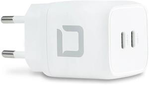 DICOTA Comfort 45W nabíjačka, 2 x USB-C, biela
