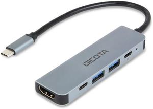 DICOTA, dokovacia stanica, USB-C, 5v1, 100W