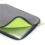 Dicota Skin Flow, puzdro na notebook, sivé/zelené