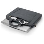 Dicota Slim Case, taška na notebook, sivá