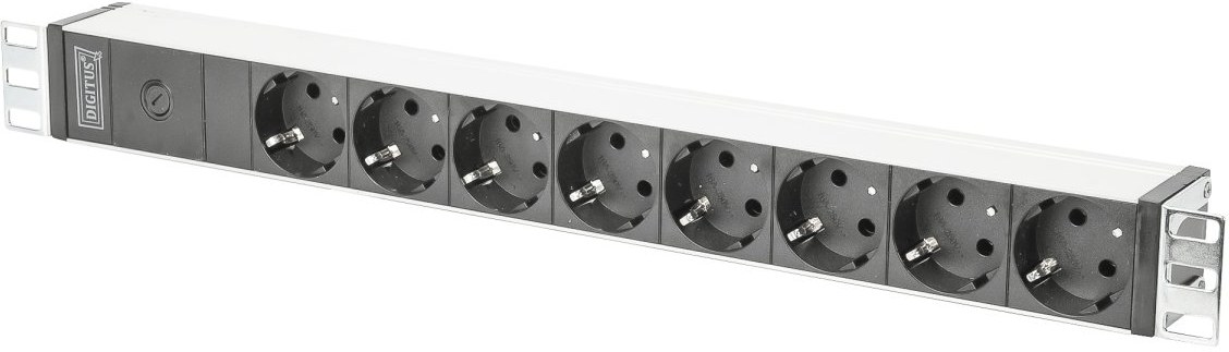 Digitus 19" rozvodný panel 8x zásuvka IEC C14, 2,0m čierny