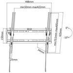 Digitus DA-90334 držiak na stenu pre TV, 32" - 55"