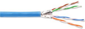 Digitus kábel cat.6a U-FTP drôt, 305m, modrý