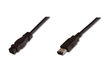 Digitus kabel FireWire 6pin - 9pin, 1,8m, černý