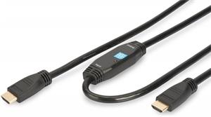 Digitus kábel HDMI v 1.4 M/M, prepojovací 15,0m, s integrovaným zosilovačom