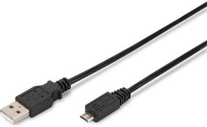 Digitus kábel USB 2.0 na micro USB M/M, prepojovací, 1,0m