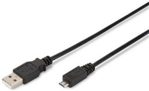 Digitus kábel USB 2.0 na micro USB M/M, prepojovací, 1,8m