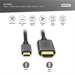 Digitus kábel USB-C na HDMI 4K@30Hz M/M, prepojovací, 1,8m