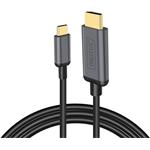 Digitus kábel USB-C na HDMI 4K@30Hz M/M, prepojovací, 1,8m