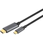 Digitus kábel USB-C na HDMI 4K@30Hz M/M, prepojovací, 1,8m