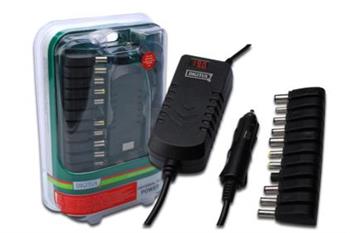 Digitus univerzální cestovní napájecí adaptér pro notebook + USB (12V - 30V) , 90W