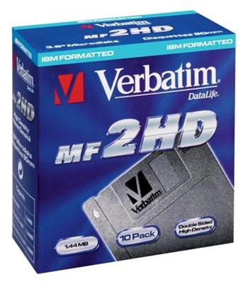 Diskety Verbatim 3.5" DataLife /1.44MB - 10ks