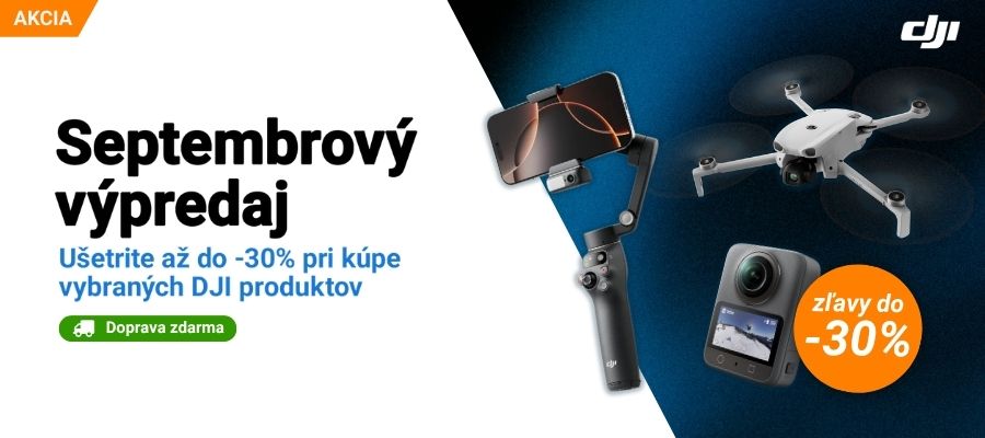 DJI septembrový výpredaj