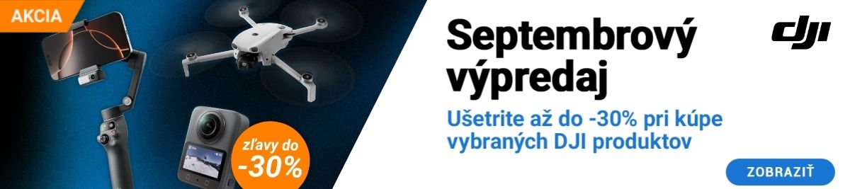 DJI septembrový výpredaj