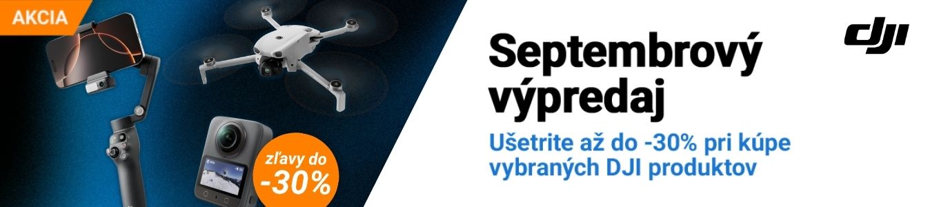 DJI septembrový výpredaj
