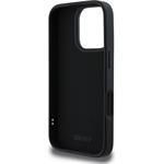 DKNY 3D Rubber Repeat Logo Line kryt pre iPhone 16 Pro, čierny