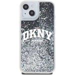 DKNY Liquid Glitter Arch Logo kryt pre iPhone 11, čierny