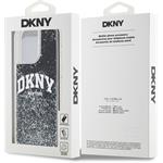 DKNY Liquid Glitter Arch Logo kryt pre iPhone 13 Pro Max, čierny