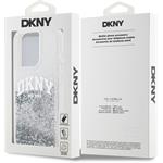 DKNY Liquid Glitter Arch Logo kryt pre iPhone 14 Pro Max, číry
