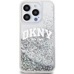 DKNY Liquid Glitter Arch Logo kryt pre iPhone 15 Pro, číry