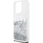 DKNY Liquid Glitter Arch Logo kryt pre iPhone 15 Pro, číry