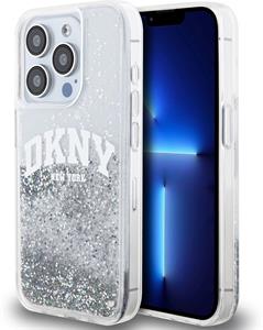 DKNY Liquid Glitter Arch Logo kryt pre iPhone 15 Pro, číry