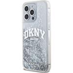 DKNY Liquid Glitter Arch Logo kryt pre iPhone 15 Pro Max, číry