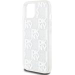 DKNY Liquid Glitter Checkered Pattern kryt pre iPhone 15, číry