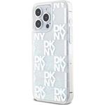 DKNY Liquid Glitter Checkered Pattern kryt pre iPhone 15 Pro Max, číry