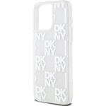 DKNY Liquid Glitter Checkered Pattern kryt pre iPhone 15 Pro Max, číry