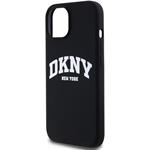 DKNY Liquid Silicone Arch Logo MagSafe kryt pre iPhone 11, čierny