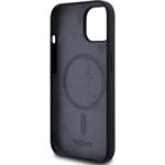 DKNY Liquid Silicone Arch Logo MagSafe kryt pre iPhone 11, čierny