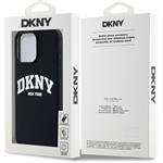 DKNY Liquid Silicone Arch Logo MagSafe kryt pre iPhone 14 Pro, čierny