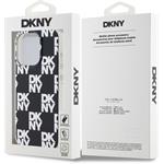 DKNY PC/TPU Checkered Pattern kryt pre iPhone 14 Pro Max, čierny