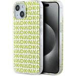 DKNY PC/TPU Repeat Pattern kryt pre iPhone 15, žltý