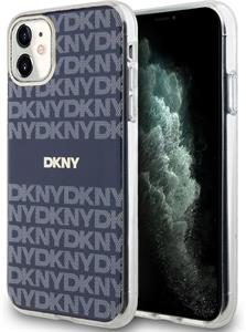 DKNY PC/TPU Repeat Pattern Tonal Stripe Magsafe kryt pre iPhone 11, modrý