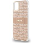 DKNY PC/TPU Repeat Pattern Tonal Stripe Magsafe kryt pre iPhone 11, ružový