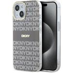 DKNY PC/TPU Repeat Pattern Tonal Stripe Magsafe kryt pre iPhone 13, béžový