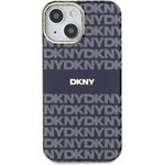 DKNY PC/TPU Repeat Pattern Tonal Stripe Magsafe kryt pre iPhone 13, modrý