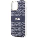 DKNY PC/TPU Repeat Pattern Tonal Stripe Magsafe kryt pre iPhone 13, modrý