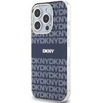 DKNY PC/TPU Repeat Pattern Tonal Stripe Magsafe kryt pre iPhone 13 Pro Max, modrý