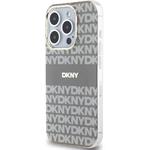 DKNY PC/TPU Repeat Pattern Tonal Stripe Magsafe kryt pre iPhone 14 Pro, béžový