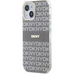 DKNY PC/TPU Repeat Pattern Tonal Stripe Magsafe kryt pre iPhone 15, béžový