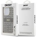DKNY PC/TPU Repeat Pattern Tonal Stripe Magsafe kryt pre iPhone 15 Pro, béžový