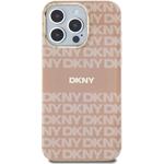 DKNY PC/TPU Repeat Pattern Tonal Stripe Magsafe kryt pre iPhone 15 Pro Max, ružový