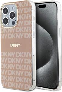 DKNY PC/TPU Repeat Pattern Tonal Stripe Magsafe kryt pre iPhone 15 Pro Max, ružový