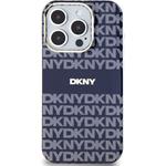 DKNY PC/TPU Repeat Pattern Tonal Stripe Magsafe kryt pre iPhone 15 Pro, modrý